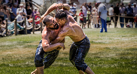 Oil Wrestling